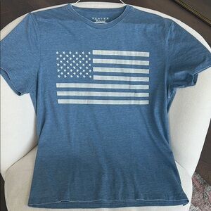 NWOT Men's Blue Flag Graphic T-Shirt